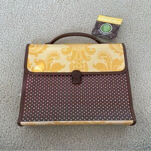 26-Pocket Expandable Case File Floral & Polkadot NWT